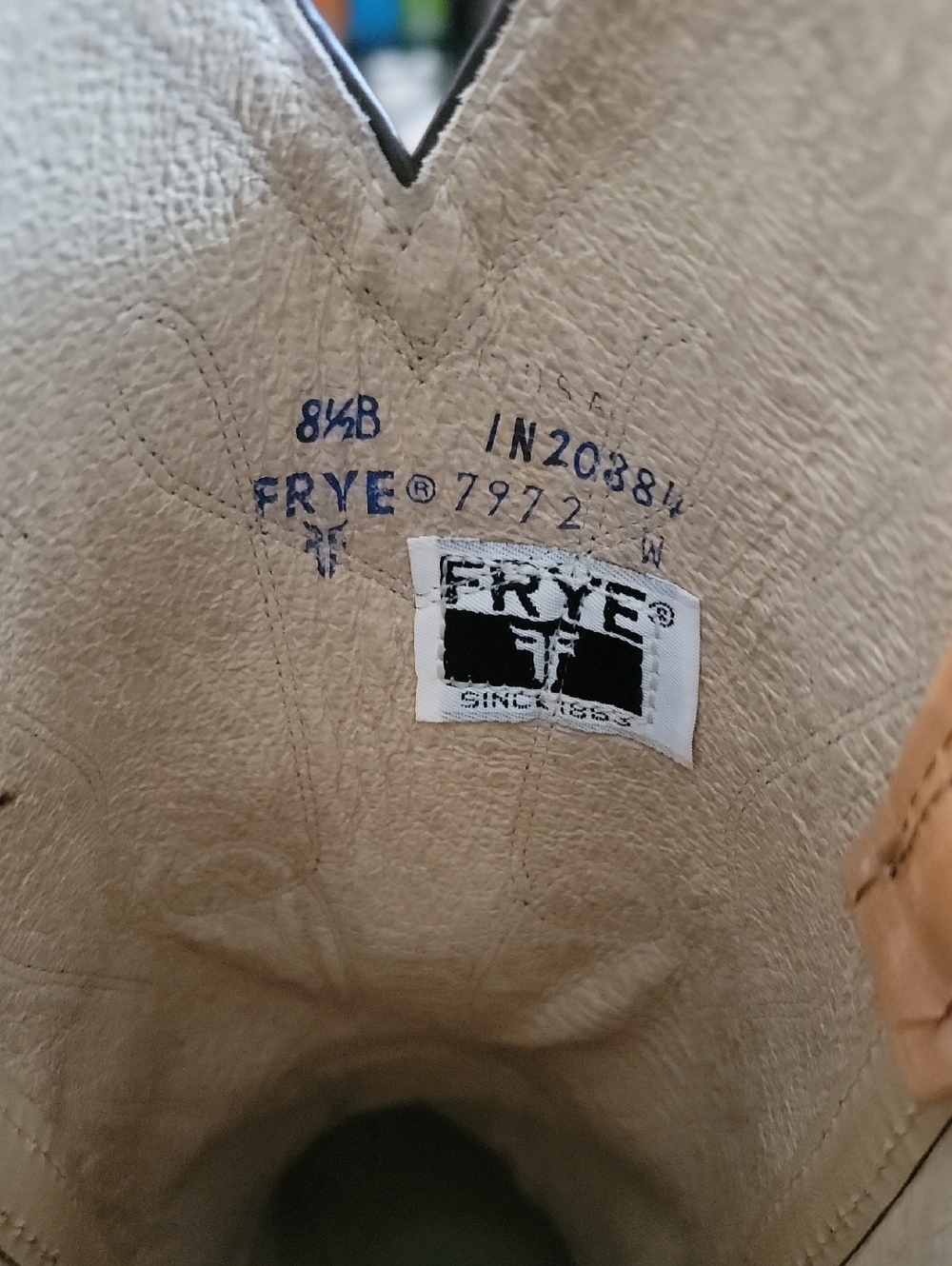 Vuntsge Frye Tan Leather Western Boots - Picture 6 of 6